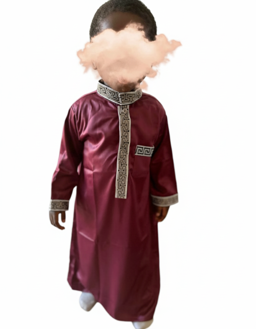 Qamis enfant Satiné
