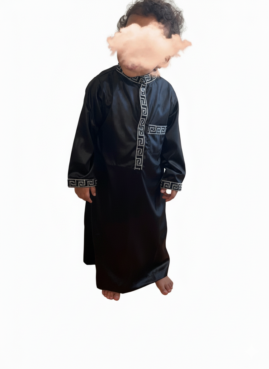 Qamis enfant Satiné